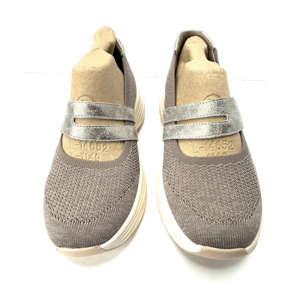 LifeStride Women's Intuition-Knit Washable Mary Jane Sneakers Taupe Size 8M NWT